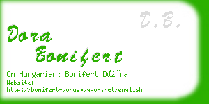 dora bonifert business card